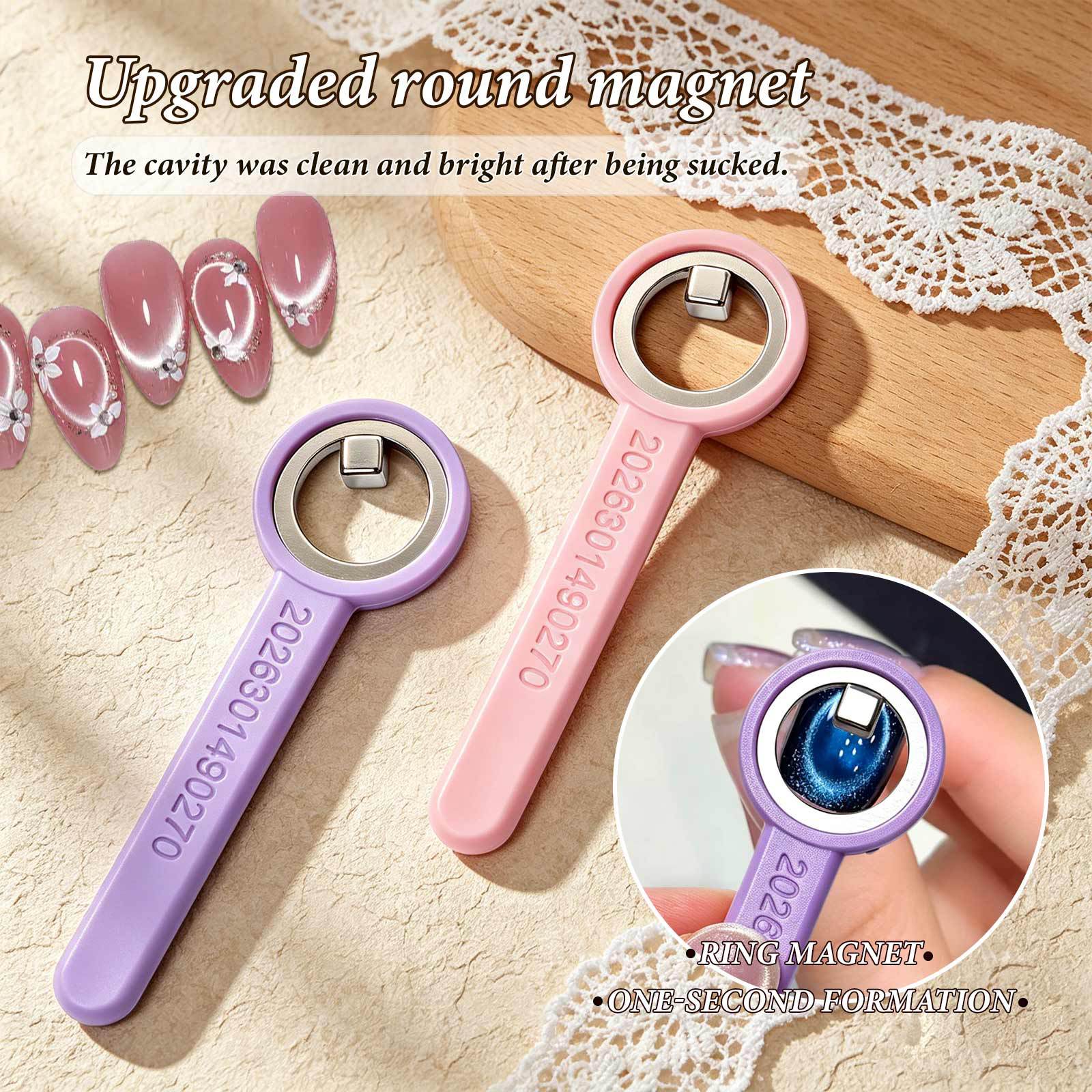 Round Cat Ear Dual-Head Nail Magnet Tool